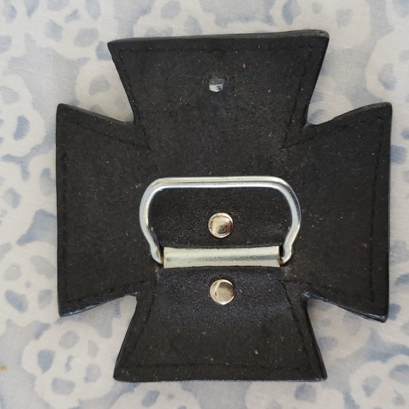 Leather Buckle Cross Western Buckle Studded Leather Buckle Buckle for Belt Buckl - Picture 4 of 9